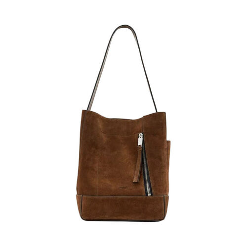 AllSaints Alba Suede Shoulder Bag